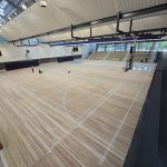 Sanded and polished basketball court, Sydney